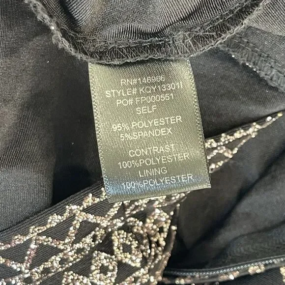 Midnight Doll Dress Juniors Size 3 Black Pink‎ Glitter Whimsigoth Cocktail Event - Picture 9 of 9